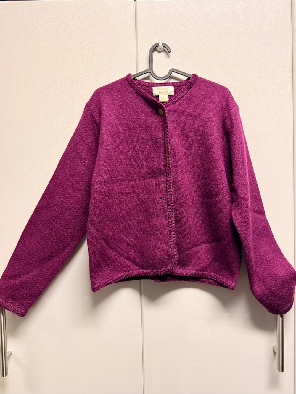Tally Ho Plum Purple Cardigan Sweater